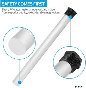 Lot de 2 tiges d'<span class=keywords><strong>anode</strong></span> en magnésium pour chauffe-<span class=keywords><strong>eau</strong></span> pour réservoir d'<span class=keywords><strong>eau</strong></span> <span class=keywords><strong>chaude</strong></span> RV Kit de tiges d'<span class=keywords><strong>anode</strong></span> pour chauffe-<span class=keywords><strong>eau</strong></span>, filetage NPT 3/4 ". - Product Image 3