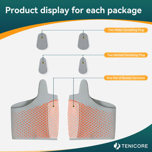 Oignon Coussin Attelle Lisseur 1 Paire Gros Orteil Intérieur Oignon Coussinets Relief Original Doux Oignon Chaussettes Porter Des <span class=keywords><strong>Chaussures</strong></span> Séparateur D'orteil - Product Image 6