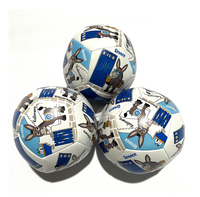 Ballon souple en PU de 4 pouces, rembourré de coton PP, style Hacky Sack, mini ballon de rugby, imprimé dessin animé, jouets souples pour enfants, vente en gros