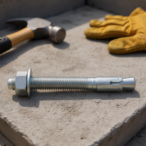 Boulon d'ancrage galvanisé PTB PRO avec écrou et rondelle pour fixation dans le béton - Product Image 3