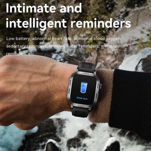 Thời Trang Người Đàn Ông Thông Minh Wearables Tùy Chỉnh Màn Hình Vuông Android IOS Thể Thao Ghi Thông Minh Nhắc Nhở Gw66 Multisport Thông Minh Đồng Hồ - Product Image 6
