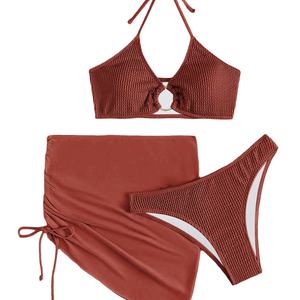 Pareos de chifón floral transpirables para mujer, talla grande, pareo de playa, pareos transparentes para bikini, diseño digital hueco para trajes de baño - Product Image 3