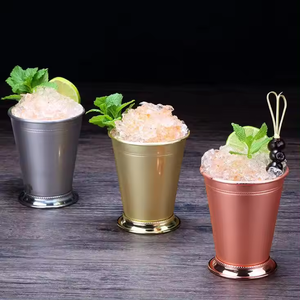 Kim loại cocktail cup kim loại đặc biệt vàng bạc Rose Gold 400ml cup quăn mojito bạc hà Julep Cup cho oban octomore cũ <span class=keywords><strong>Angus</strong></span> - Product Image 3