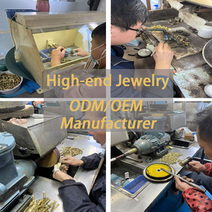 จี้ดอกไม้ทองเหลืองชุบทอง 18K ประดับเพชร CZ สีสันสดใส สำหรับทำสร้อยคอ - Product Image 6