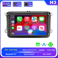 MeiHua 7 8 9 VW perillas Android pantalla táctil navegación GPS reproductor Multimedia para Volkswagen Magotan Sagitar Santana Carplay