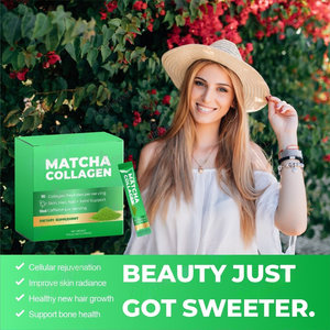 Poudre de collagène MATCHA Aeglewell, poudre de peptides de protéines multi-collagènes, acide hyaluronique, supplément de vitamine C, beauté de la peau et des <span class=keywords><strong>cheveux</strong></span> - Product Image 2