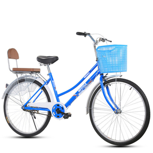 Vélo de ville rétro pour <span class=keywords><strong>femme</strong></span> avec panier, cadre en acier <span class=keywords><strong>24</strong></span> <span class=keywords><strong>ou</strong></span> <span class=keywords><strong>26</strong></span> <span class=keywords><strong>pouces</strong></span>, vente en gros OEM/ODM - Product Image 3