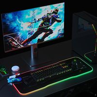 Lylong bantalan Mouse Gaming nirkabel, Mouse Pad Usb Hub pengisian daya nirkabel Logo pabrik
