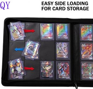 Q Y 12-Pocket PU Leather Trading <b>Card</b> for <b>Binder</b> Premium Quality Waterproof Custom Sizes - Product Image 2