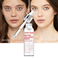 Sérum Visage Anti-rides Hydratant et Réparateur au Facteur de Croissance Cutanée, Peptides Multiples et Collagène, Personnalisable avec Votre Logo Privé