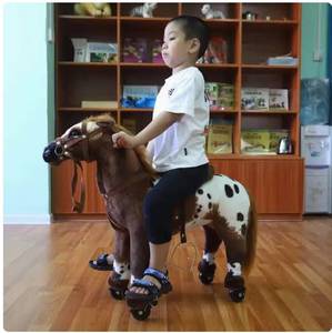 Giocattolo Meccanico Unicorno Cavalcabile con Ruote per Bambini <span class=keywords><strong>e</strong></span> Adulti con Suono Realistico, Unicorno Fantastico da Cavalcare - Product Image 4