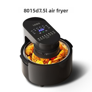 <span class=keywords><strong>Friteuse</strong></span> à air chaud personnalisée avec couvercle rabattable, norme US/UE 110V-230V 50Hz, commande tactile, convection à air chaud, fenêtre de visualisation pour usage domestique - Product Image 4