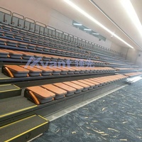 Avant Sport sièges rétractables salle de sport intérieur télescopique Tribune théâtre auditorium chaise sièges bois avec accoudoir Mobile blanchisseur