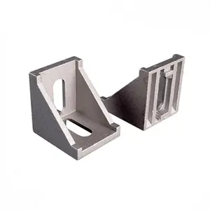 Piezas hechas a medida, accesorio de esquina de fundición a presión de aluminio, fabricante