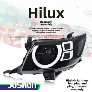 Conjunto de faros delanteros apto para Toyota Hilux <span class=keywords><strong>VIGO</strong></span> 2012-2014, luces diurnas LED estilo Defender modificadas para HILUX - Product Image 2