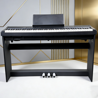 Clavier de piano numérique Beisite 88 touches, source sonore française de rêve, planche sonore en bois massif avec étui
