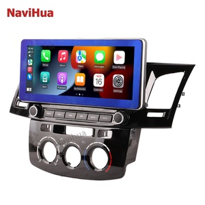 NAVIHUA Nouveauté Lecteur DVD de voiture Android avec écran tactile de 12,3 pouces pour Toyota Fortuner/Hilux 2009-2015, climatisation manuelle d'origine - Product Image 1