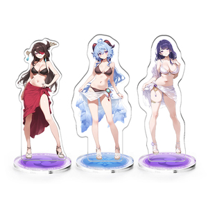 <span class=keywords><strong>Genshin</strong></span> impatto personalizzato rende il tuo Design doppio lato stampa trasparente personalizzato Anime acrilico Standee - Product Image 4
