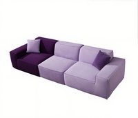 Canapé modulable moderne pour salon Chaise en tissu Aucun assemblage requis