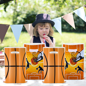 Basketball Gift <b>Bag</b> <b>Plastic</b> Party Favor <b>Bags</b> For Birthday Decorations - Product Image 2