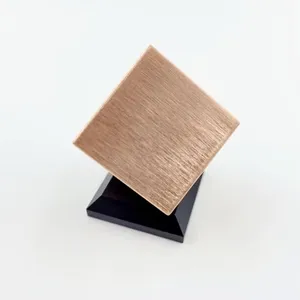 Cubo de cobre personalizado, longitud lateral de 1,5 ", con soporte Al y pureza de 3N5