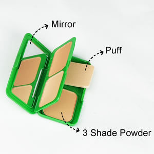 Paleta de Polvos Mate Nude 3 en 1 con 99% de Aloe Vera y Borla, Venta al por Mayor - Product Image 2