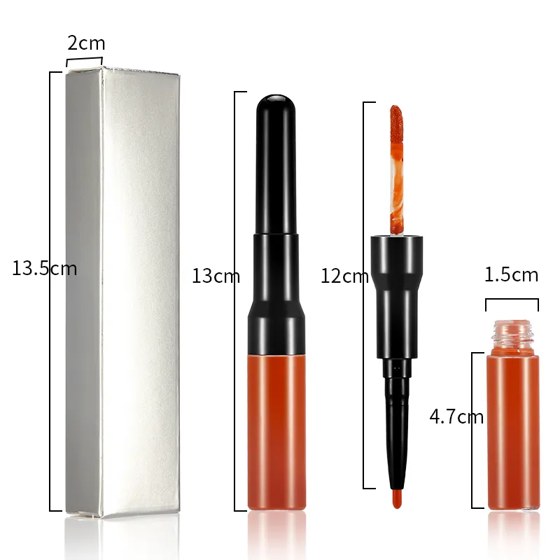 2 1 도매 공급 업체 사용자 정의 립스틱 립글로스 키트 튜브 컨테이너 낮은 moq 립 연필/립글로스/lipliner