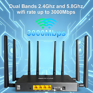 Router 5G con Doble Ranura para Tarjeta SIM, ZBT Nuevo AX3000, Wifi6 Mesh para Interiores, Antena Externa, Doble Banda 2.4G y 5.8G, Firewall, VPN - Product Image 1