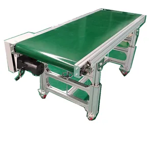 Düz Mini Pvc bant konveyör ekipmanları top Transfer konveyör otomatik montaj konveyörler - Product Image 1