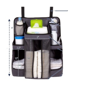 Rangement de couches suspendu, stockage d'organisation pour objets de bébé, <span class=keywords><strong>organisateur</strong></span> de rangement <span class=keywords><strong>mural</strong></span> en <span class=keywords><strong>tissu</strong></span> - Product Image 1