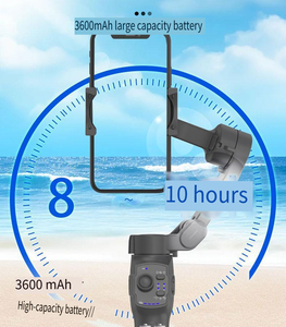 Estabilizador de teléfono inteligente plegable de rotación en todas las direcciones para transmisión en vivo al aire libre AI Auto Face Tracking Gimbal con soporte de trípode - Product Image 3