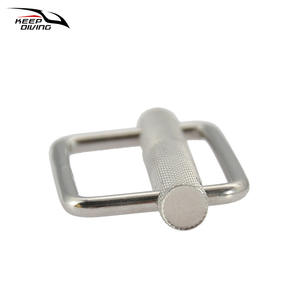 Boucle de réglage rapide en acier inoxydable 316, 51 mm, moletée, technique japonaise, pour la plongée, équipement de plongée, fixation latérale - Product Image 3