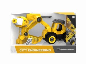 Véhicule de construction 3-en-1 STEM Learning <span class=keywords><strong>Jouet</strong></span> à démonter avec <span class=keywords><strong>perceuse</strong></span> électrique et tournevis Outil Jouets - Product Image 2