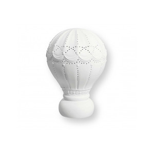 Lampada a Palloncino in Porcellana, Luce da Parete Bianca per Arredamento Cameretta - Product Image 1