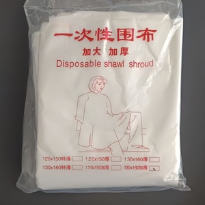 Mantella <span class=keywords><strong>da</strong></span> Barbiere Trasparente Impermeabile Monouso Grande per Salone, Grembiule per Taglio e Styling dei Capelli - Product Image 2