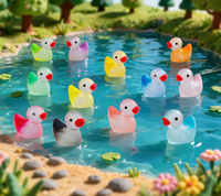 Figurines de canards miniatures lumineuses en vrac, qui brillent dans le noir, pour remplissage de sacs surprises, récompenses scolaires, cadeaux de fête d'anniversaire