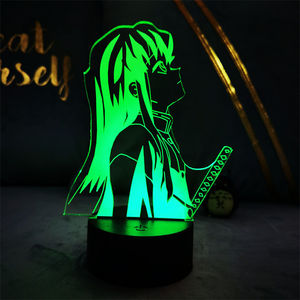Lampe de nuit Anime pour enfants, <span class=keywords><strong>d</strong></span>écoration de <span class=keywords><strong>chambre</strong></span> <span class=keywords><strong>Otaku</strong></span>, télécommande, effet 3D, lueur vive pour la <span class=keywords><strong>d</strong></span>écoration de <span class=keywords><strong>chambre</strong></span> à coucher, à intensité variable - Product Image 1