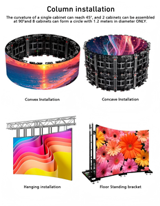 <span class=keywords><strong>Location</strong></span> de scène pour concerts/églises, panneau incurvé 500x500mm P2.6 P2.97 P3.91, écran LED flexible intérieur/extérieur - Product Image 2