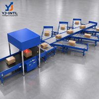 Machines de tri de marchandises à haut débit, distributeur de colis, unité de tri à roues rotatives pour centre de distribution