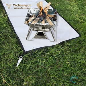 Fiberglass Composite Flame Retardant Fabric Fireproof Mat 120x100cm Grey Outdoor Use - Product Image 6