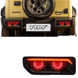 ไฟท้ายแบบสามส่วนใหม่ ปรับได้ ทำจากคาร์บอนไฟเบอร์ ไฟ LED กันน้ำ ดีไซน์แบบต่อสามส่วน 12V - Product Image 1