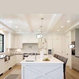 Super quality high gloss acrylic door ready made whole set outdoor kitchen cabinet
