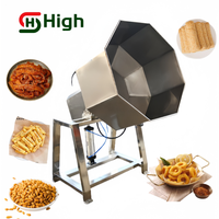 Machine à assaisonnement pour chips de pommes de terre de grande capacité, machine à mélanger les assaisonnements octogonale, machine à enrober les aliments en collation