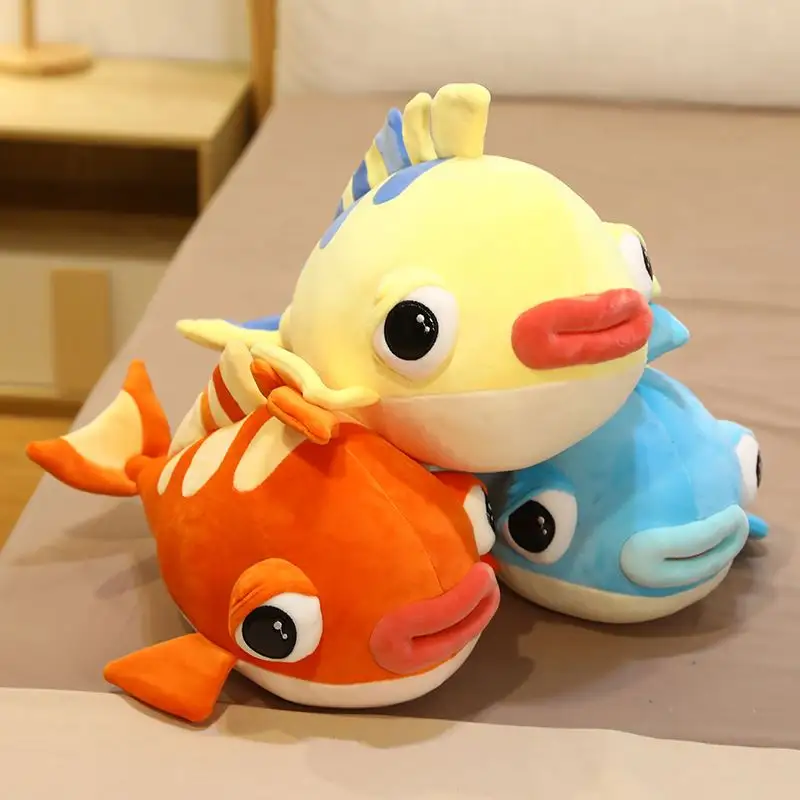 Mais novos Squishy Brinquedos Crianças Crianças Cartoon Underwater World Plush Toy Pillow Cute Clownfish Boneca Criativa Surpresa Presente De Aniversário