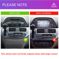 Radio Android 12.0 para Honda Odyssey 2005-2010, Reproductor Multimedia con Pantalla Táctil Doble DIN, Navegación GPS, CarPlay, Bluetooth
