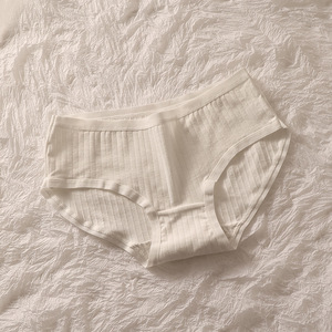 Ropa Interior Antibacteriana de Algodón Puro Tejido para Mujer, Venta Directa de Fábrica, Cintura Media, Transpirable, Estilo Hipster - Product Image 6