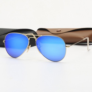 Lunettes de soleil de pilote de luxe à la mode, monture en alliage métallique, verres en verre UV400, lunettes de soleil pour hommes, cadeaux de Noël - Product Image 5