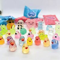 Glow-in-the-dark handgeschilderde miniatuur verrassingsmystery bag eend schildpad figuurtjes dieren blind bags gemengde stijlen DIY AM2026