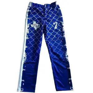 Pantaloni da <span class=keywords><strong>Baseball</strong></span> per giovani con stampa a sublimazione traspirante Unisex nuovo stile per bambini - Product Image 1
