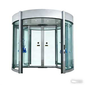 Puerta Giratoria Automática de Acero Inoxidable con Diseño de Sellado Térmico para Centros Comerciales, <span class=keywords><strong>Supermercados</strong></span> y Entradas de Aeropuertos - Product Image 1